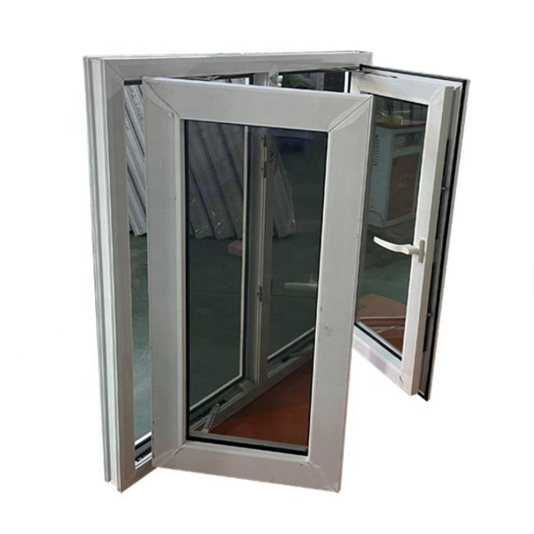 White UPVC/Vinyl/ Swing Folding Casement Windows for Kitchen Bedroom Villa