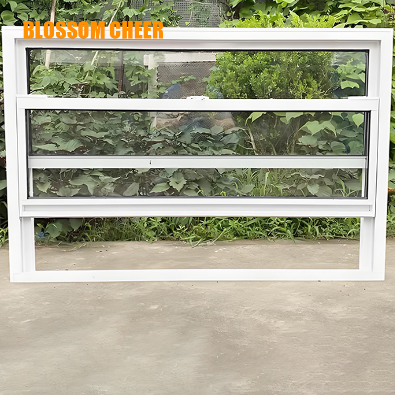 Premium Custom UPVC White Casement Windows with Durable Tempered Glass