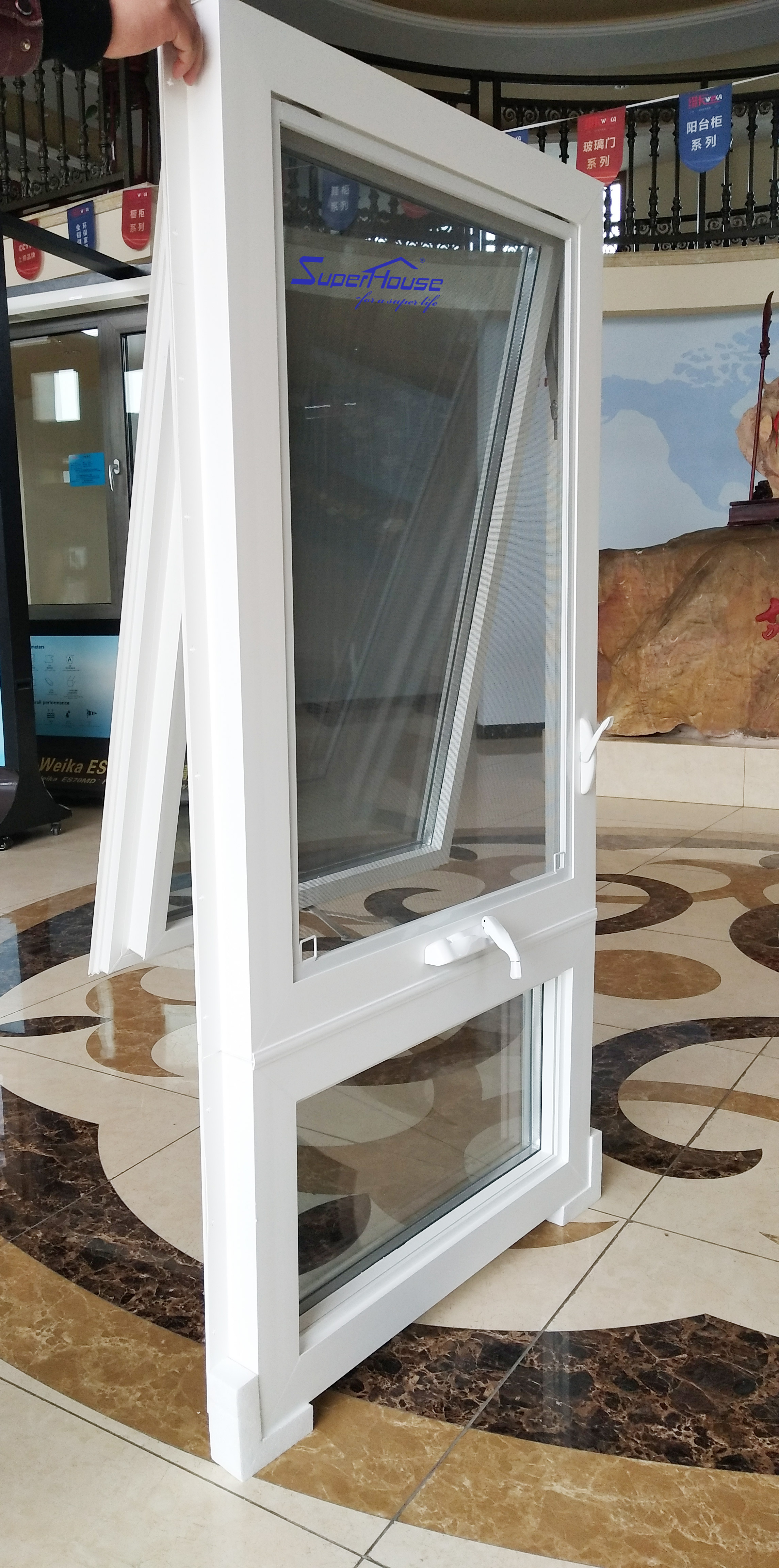 Superhouse High Quality Multiple Chamber UPVC Windows and Doors for Villas with Cheap Price