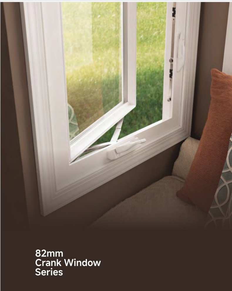 Customization European Design Vinyl UPVC Casement Windows Modern Soundproof Double Glazing Swing Open Energy Star Bedroom