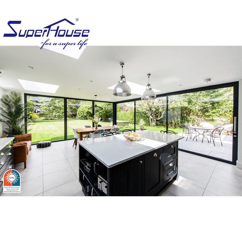 Double Glazed Low E Glass Soundproof Exterior Patio Aluminum Australia Up Down Sliding Door Standard Windows And Doors Black