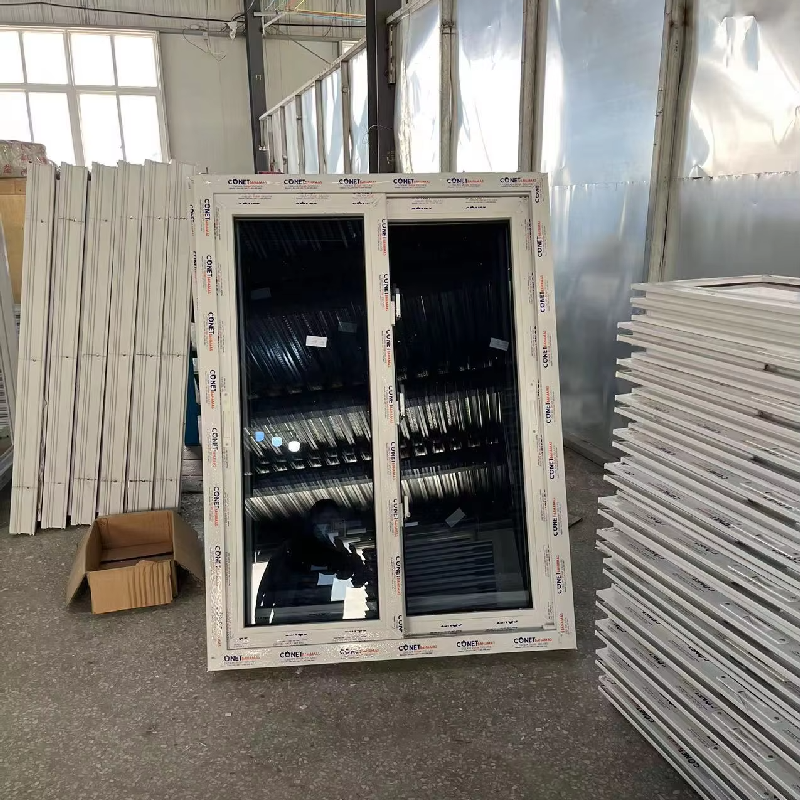 Modern Design UPVC Sliding Window Energy Efficient Double Glazed Hurricane Resistant Vinyl Frame Windows for USA House Market