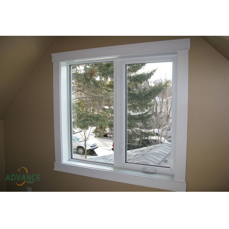 2 Panel Insulated Pvc Upvc Plastic Sound Proof Glass Casement windows