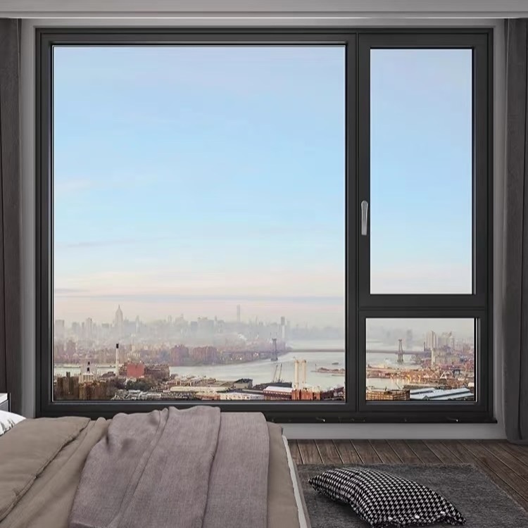 High Quality Customized American Vinyl Glass Pane Single/Double Hung UPVC Frame Sash Windows with Screen