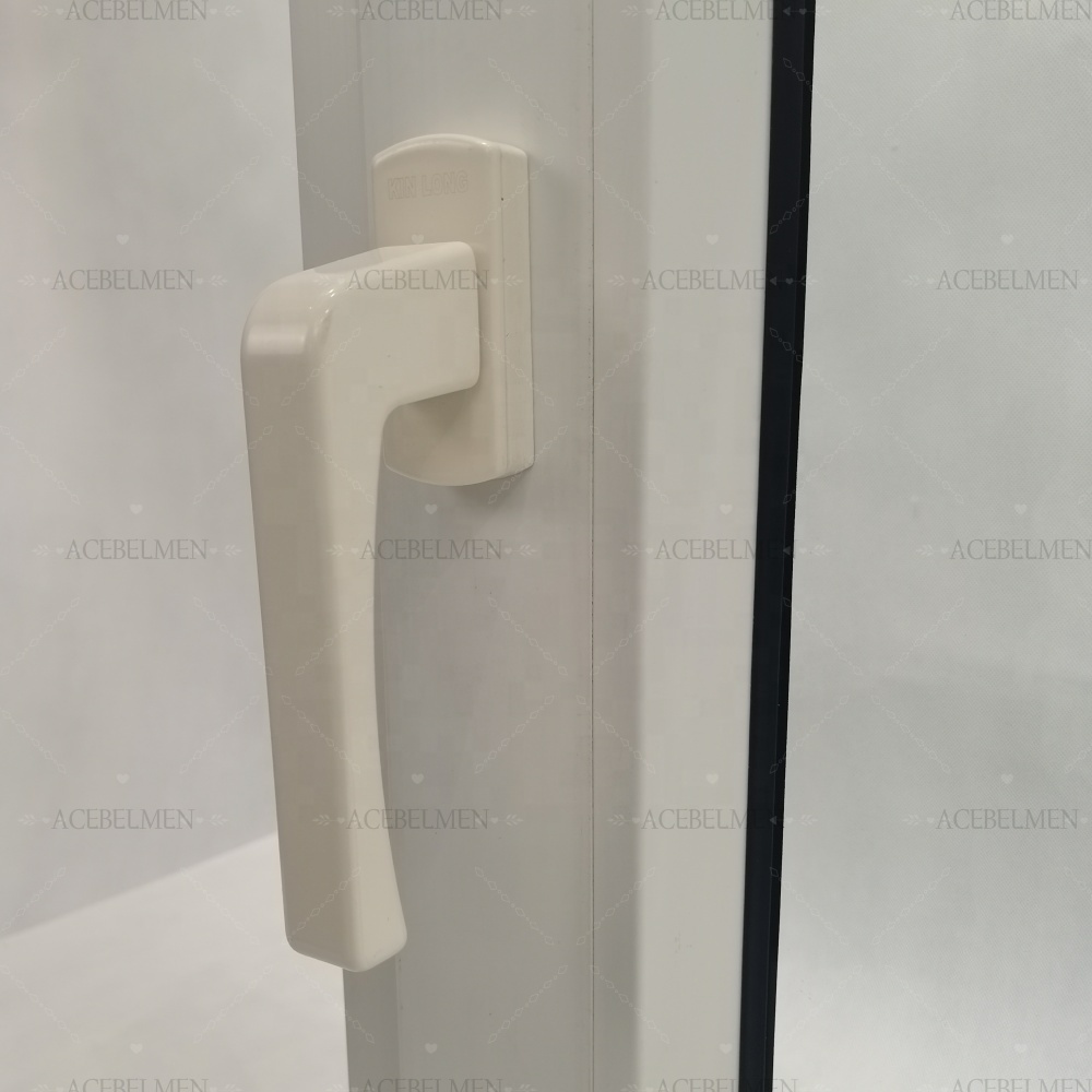 Modern Hurricane Impact Ready-Made UPVC Casement Tilt Turn Windows Heat Insulation Swing Style Fiberglass Screen PVC Horizontal