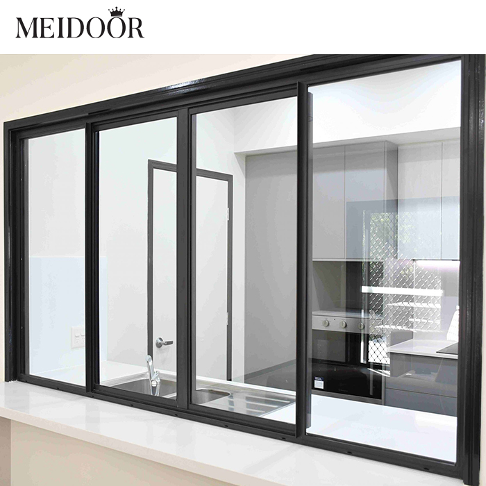 Tempered Glass House Vinyl Windows Slide Design UPVC Hurricane Impact PVC Sliding Windows