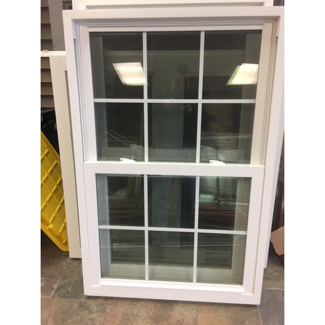 American Replacement Top Hung Sash Window UPVC Vinyl Exterior Vertical Sliding Double Single Hung Windows With Screen