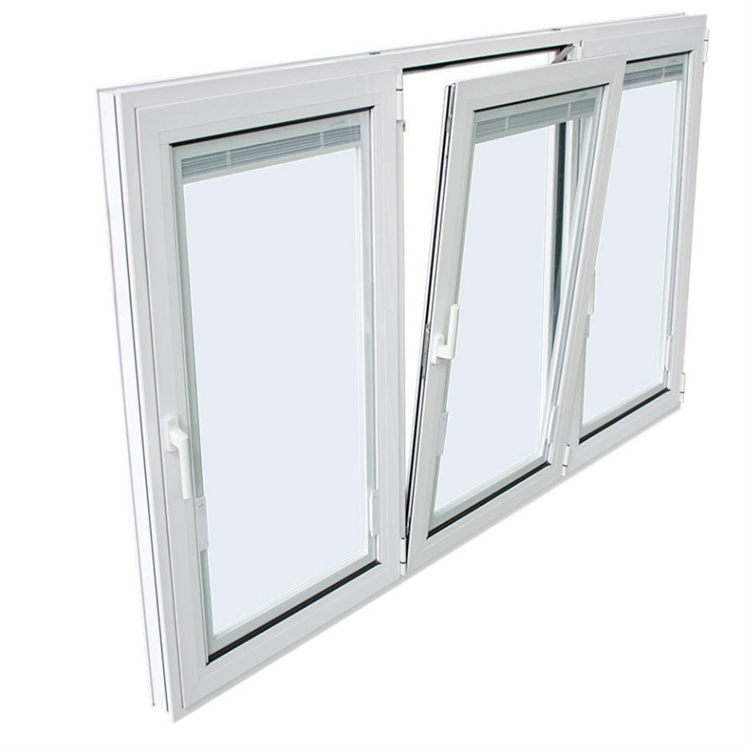 White UPVC/Vinyl/ Swing Folding Casement Windows for Kitchen Bedroom Villa