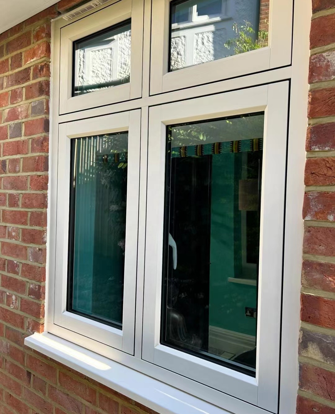 Factory Custom Sound Insulation UPVC Window Energy Efficient PVC Casement Glass Windows Viny French Window