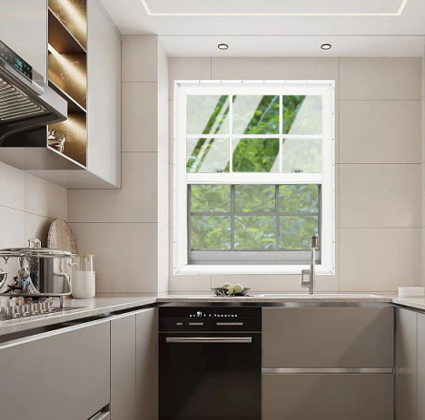Best Price Residential UPVC Aluminum Vertical Sliding Windows Single Hung for Buildings