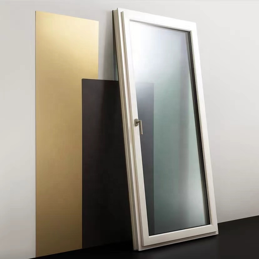 Factory Directly Supply Hurricane Impact Vinyl Casement windows American Style Soundproof Double Glazing Upvc Swing Window