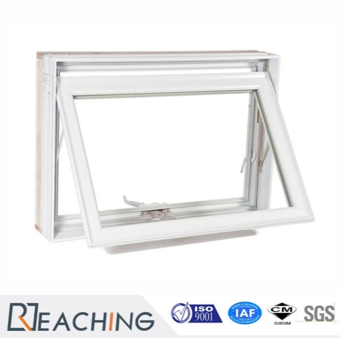 Wholesale Factory Manufacture Customized Bedroom PVC UPVC Window Black Aluminum Top Single Hung Awning Window