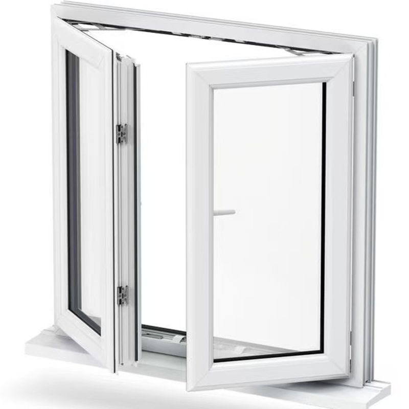 Custom Prefab Houses Windows Competitive UPVC Window Double Glazing Swing