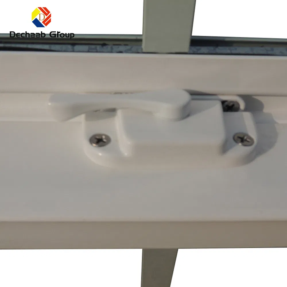 UPVC/PVC Single Hung Safety American Style Vertical Sliding Window with Guard