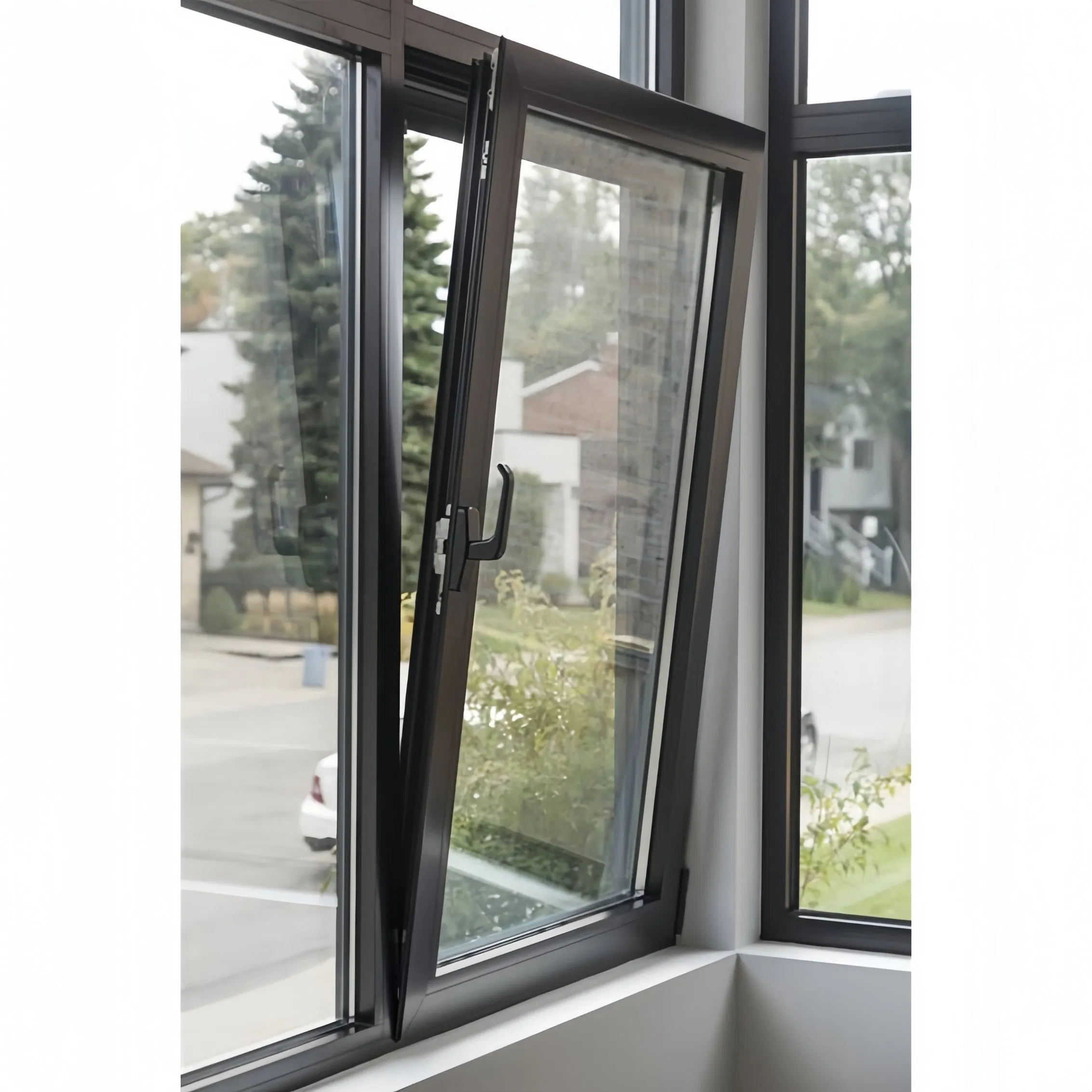 Custom Options Weatherproof Casement for Modern Home Glass UPVC Window