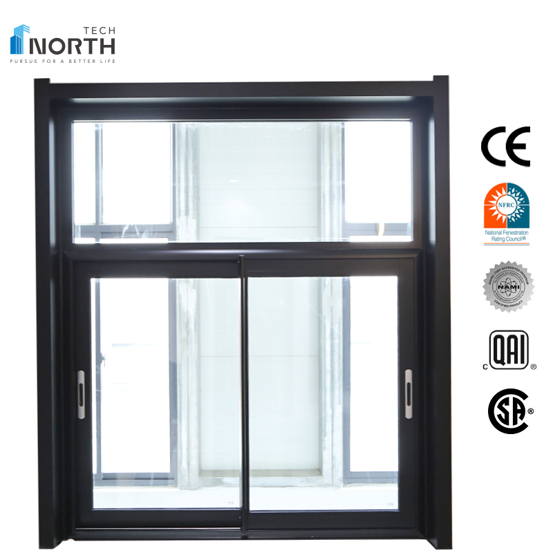 Hurricane Impact Windows Double Tempered Heat Insulated Glass Window Grill Design Upvc/Glass/Folding/Casement/Awning/Sliding Aluminium Window