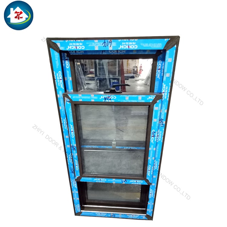 North American Vinyl Sliding Pvc windows in Vertical Upvc Single Hung Double Hung windows