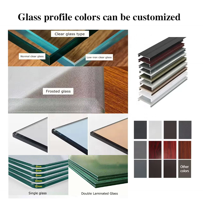 American Custom Designed Room Tempered Glass UPVC Sliding Window White PVC