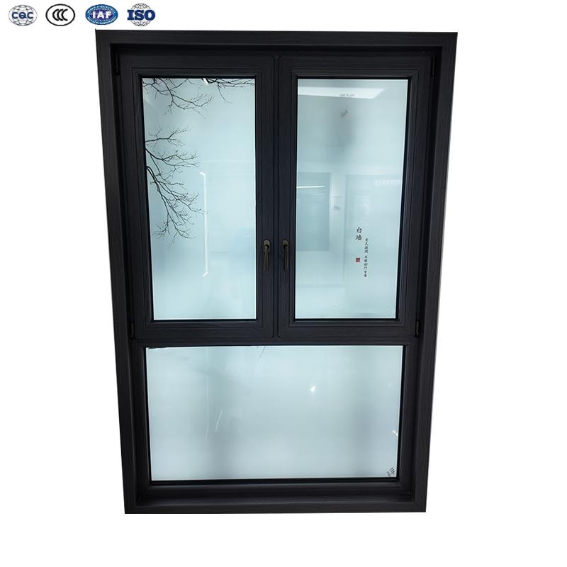 Luxury Villa Exterior UPVC PVC Window High Strength Frame Double Tempered Glass Windproof Soundproof Energy Certified Swing