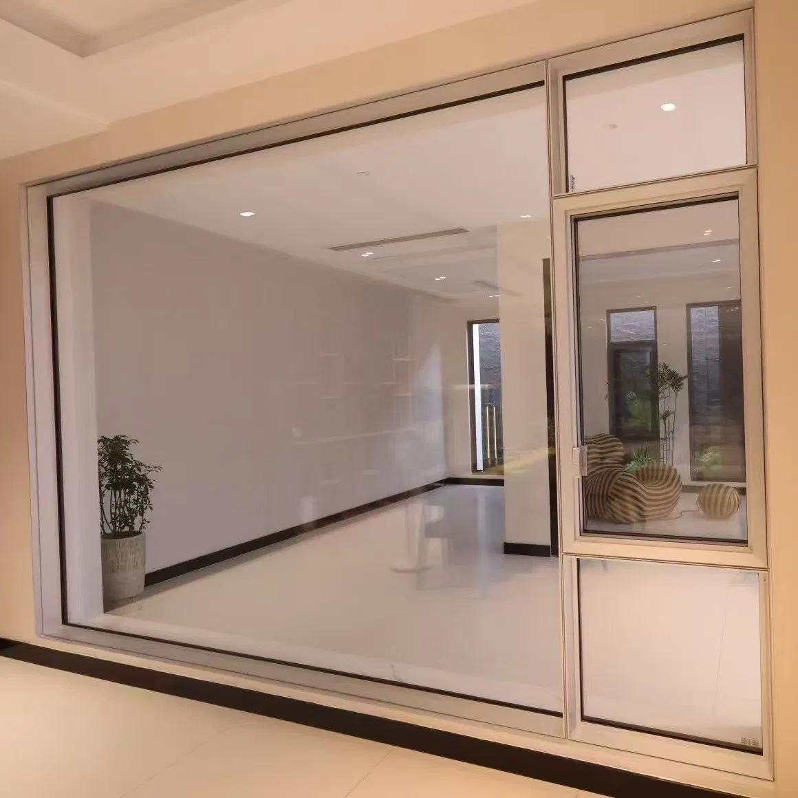 New Construction Professional Project Support Aluminum Folding PVC UPVC Profile Metal Glass Aluminum Casement Sliding Casement Window and Door