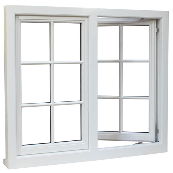 European Style Double/tripled Glazed Glass Window Tilt And Turn PVC Vinyl Windows Prices For Sale