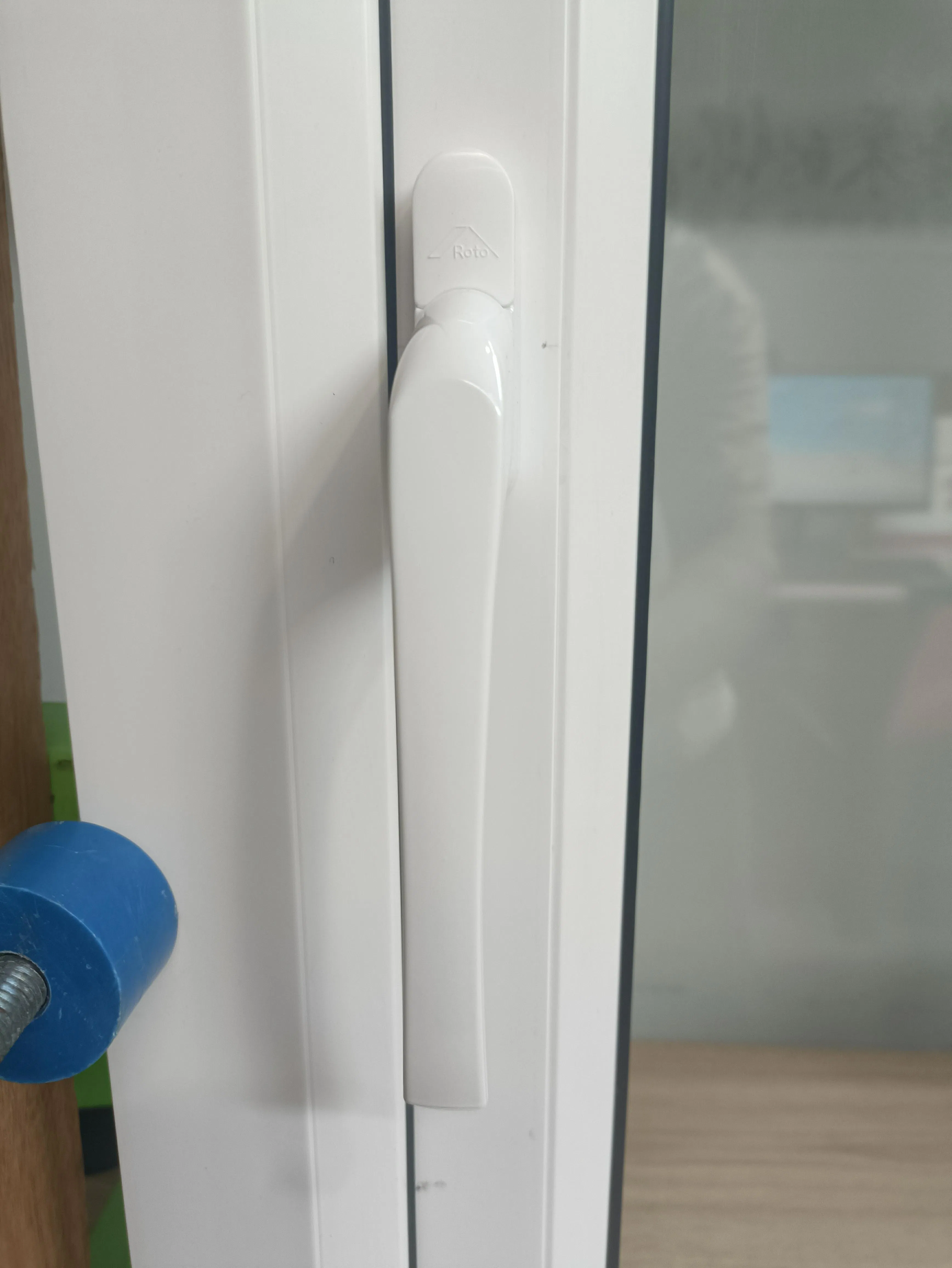 PVC Swing Push out Window Double Glaze Residential Casement Windows with High Quality Lock UPVC Windows