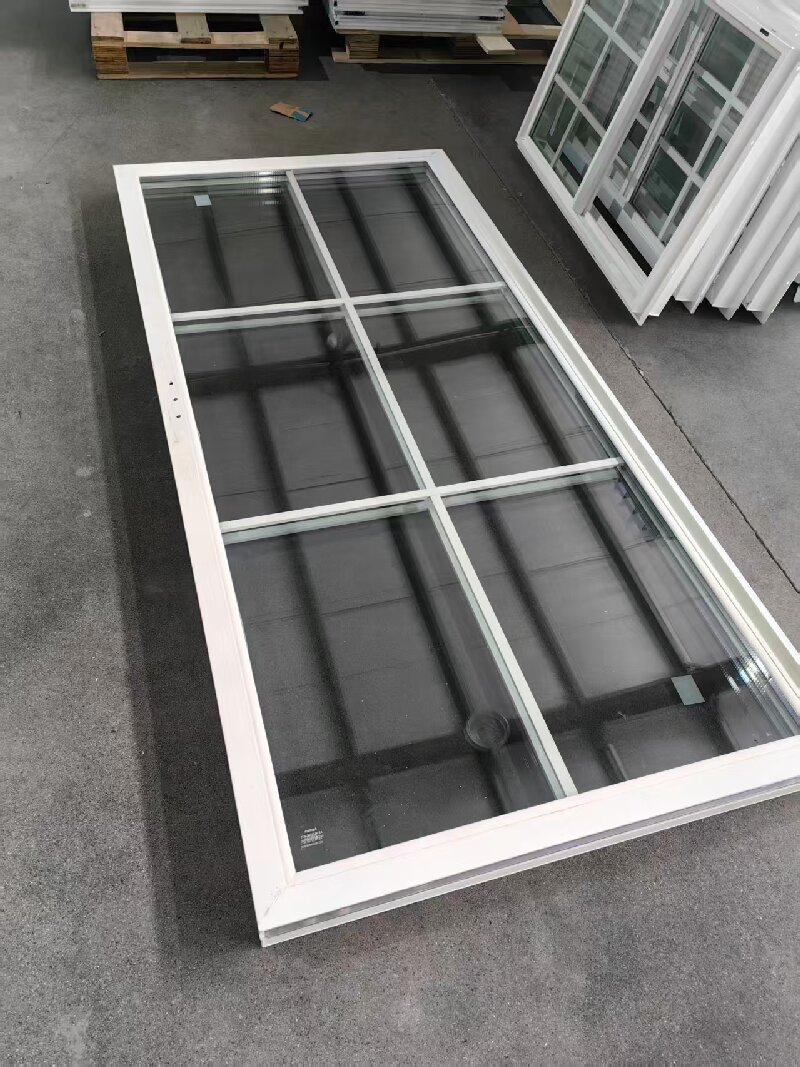 High Security Double Glazed Soundproof Sliding Window PVC/UPVC Frame with Grill Design for Home Exterior Hotel Use Modern Design