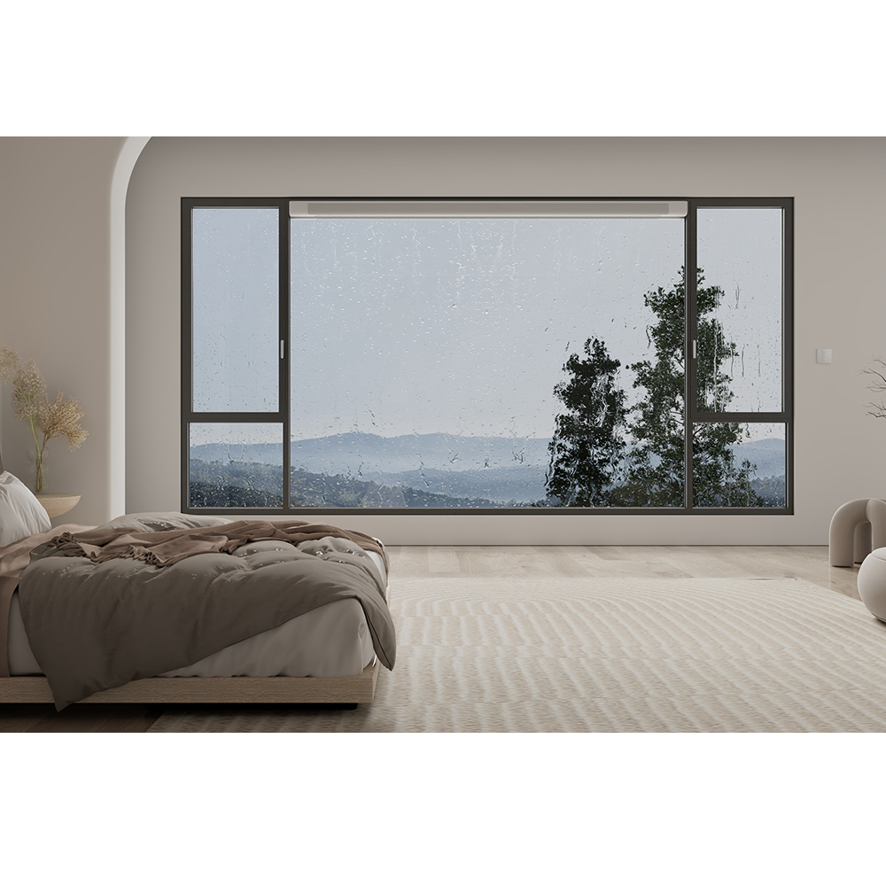Fuson Double Glazed European Standard Self -Built House Outdoor Passive Casement Window Sash System Self-Regulating Window