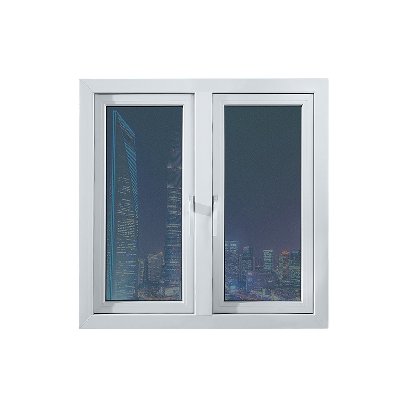 Modern Vertical Indoor UPVC Plastic Steel Casement Window Heat Insulation Swing None Glass Foshan Guangdong