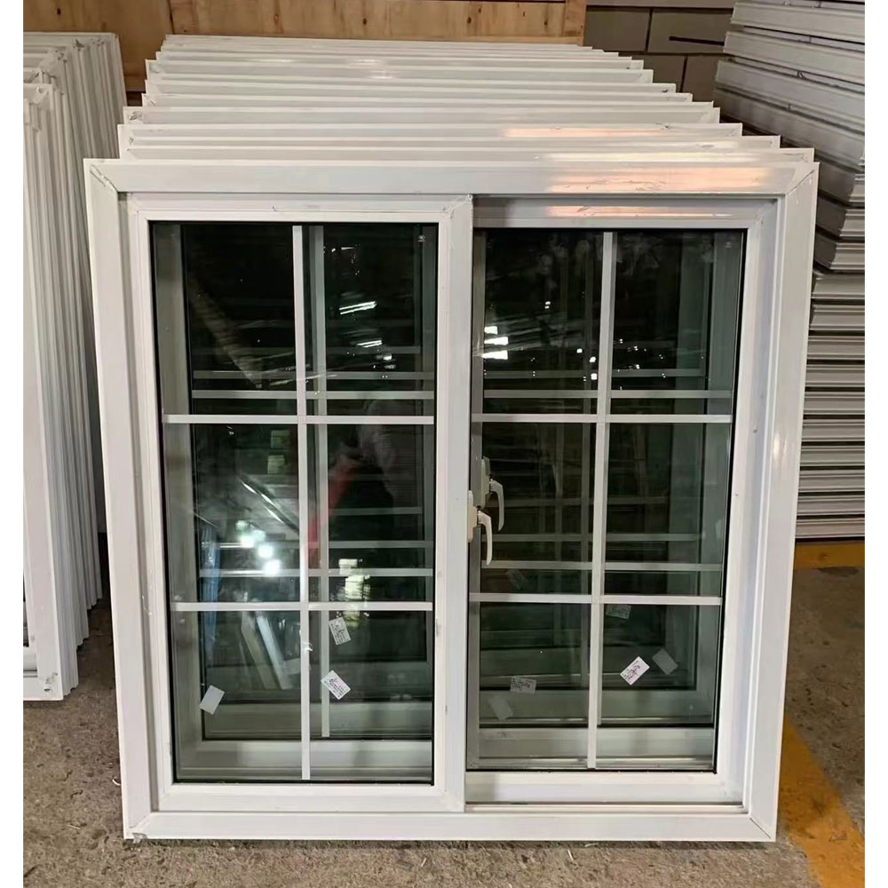 Durable UPVC/PVC Double Glazed Windows Factory Wholesale Tempered Glass Aluminum Casement Swing Soundproof Window PVC