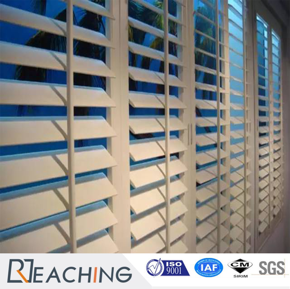 Economic White UPVC Shutter Window Adjust The Light Louvre Window