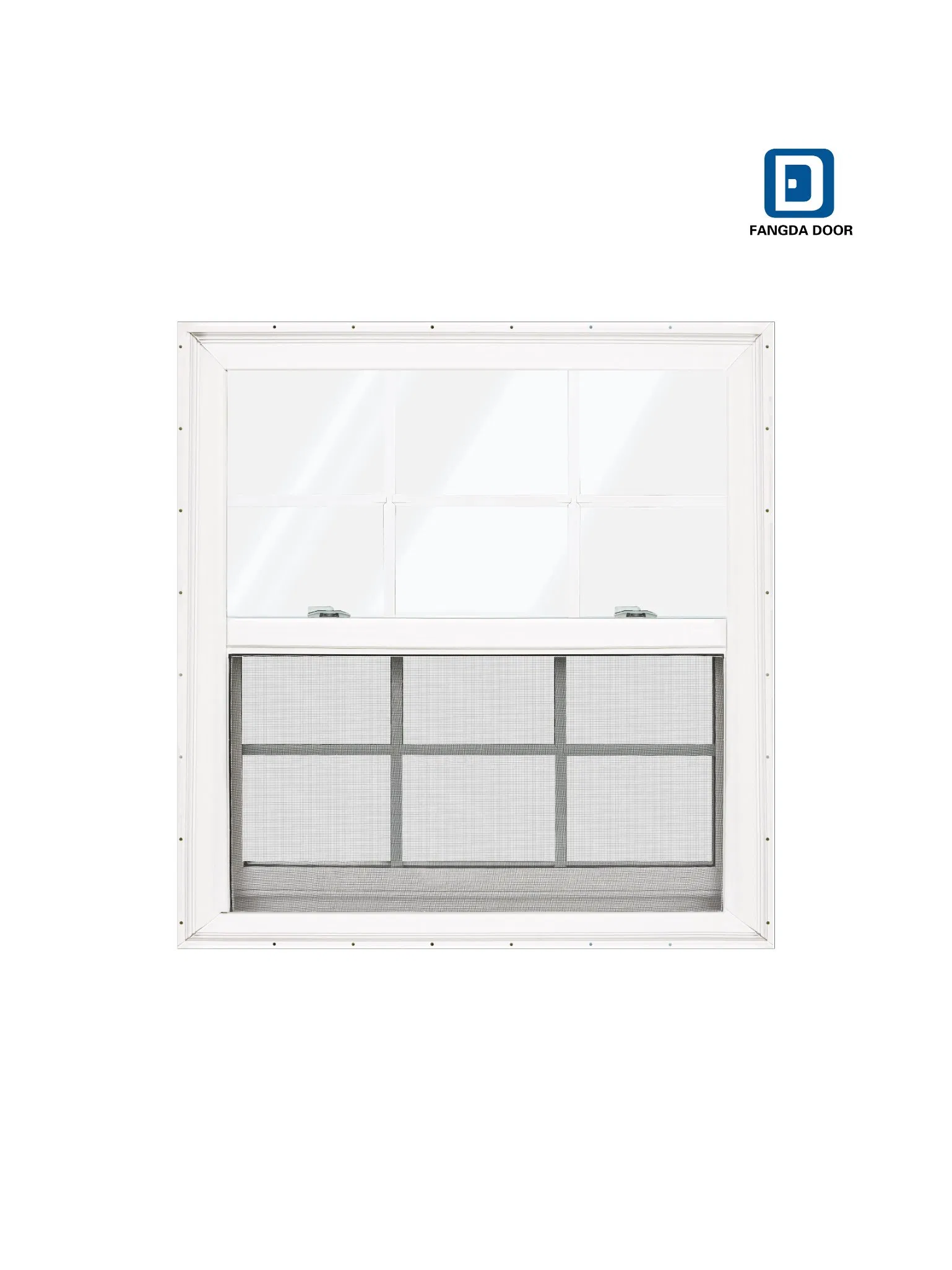 Best Price Residential UPVC Aluminum Vertical Sliding Windows Single Hung for Buildings