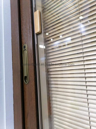 UPVC/PVC Sliding Window with Inter Blinds for Residential and Commercial Building (T105)