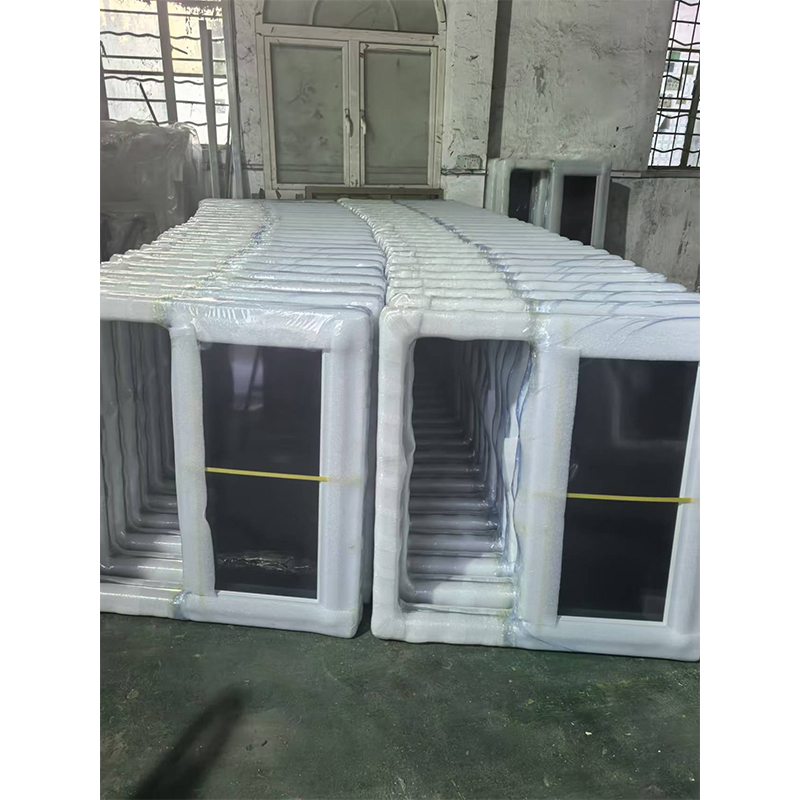CHANGYI Customized Anti-Theft Horizontal UPVC Sliding Kitchen Window Modern Double Pane Tempered Glass