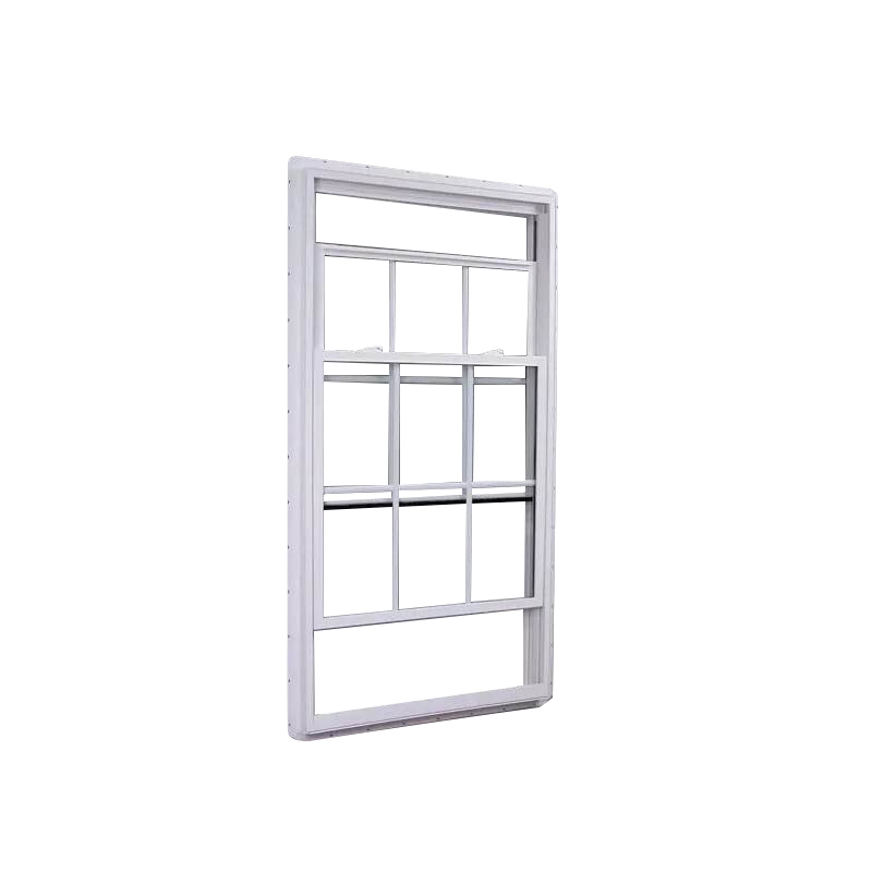 American Style UPVC/PVC Double Hung Vinyl windows With Low-e Glass and Grill for House windows