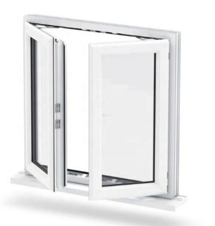 American Style UPVC Silding Window Single Sliding Hung Door