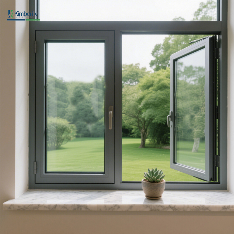Hot Sale Modern PVC Swing Casement Windows Soundproof Windproof for Kitchen Villas Germany Hardware Factory Direct Customized