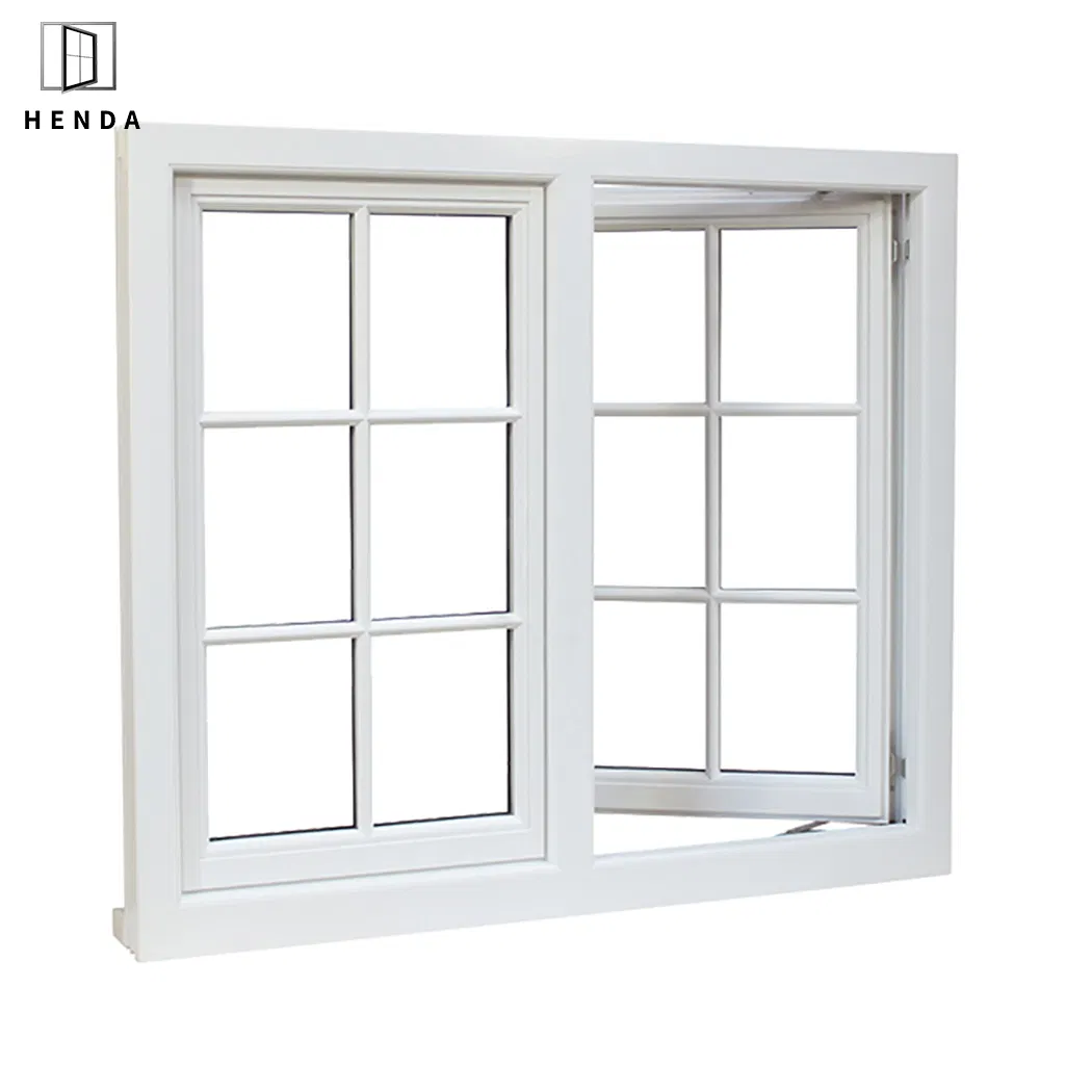 Heat Proof Performance UPVC/PVC Plastic Profile Double Glazed Fixed PVC Window