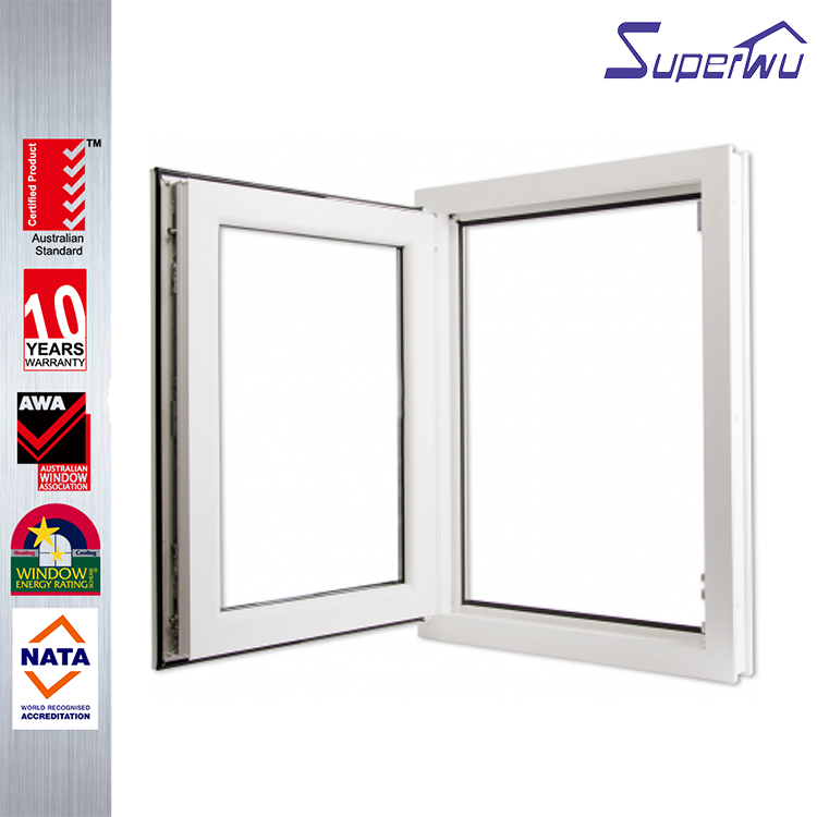 American Style PVC Tilt And Turn China Factory Price High Quality Soundproof Upvc Tilt N Turn windows