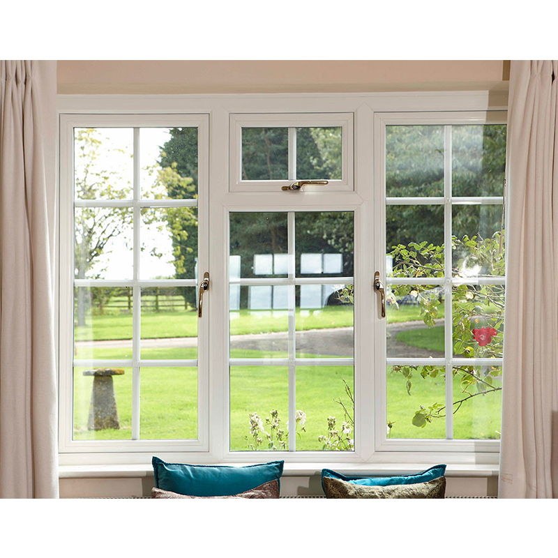 Popular Residential House Grid Design UPVC/PVC Profile Plastic Sliding Window for Kitchen