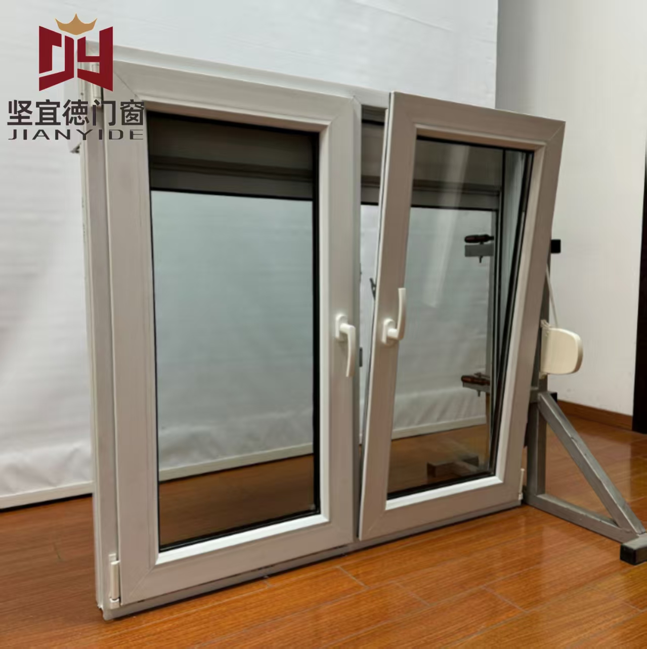 Energy Saving Multi-Chamber UPVC Casement Window | UV Resistant Triple Glazed Vinyl Window For Cold Climate