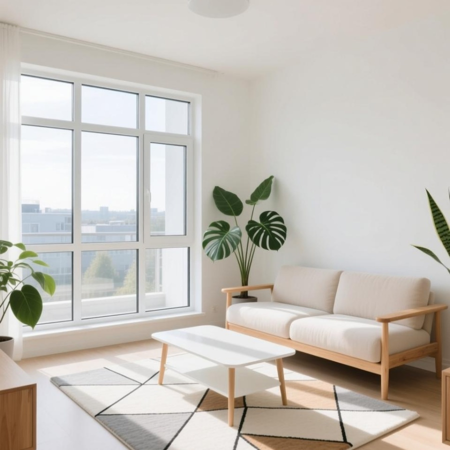 Elegant UPVC Windows with Thermal Break and Custom Shipment Mark