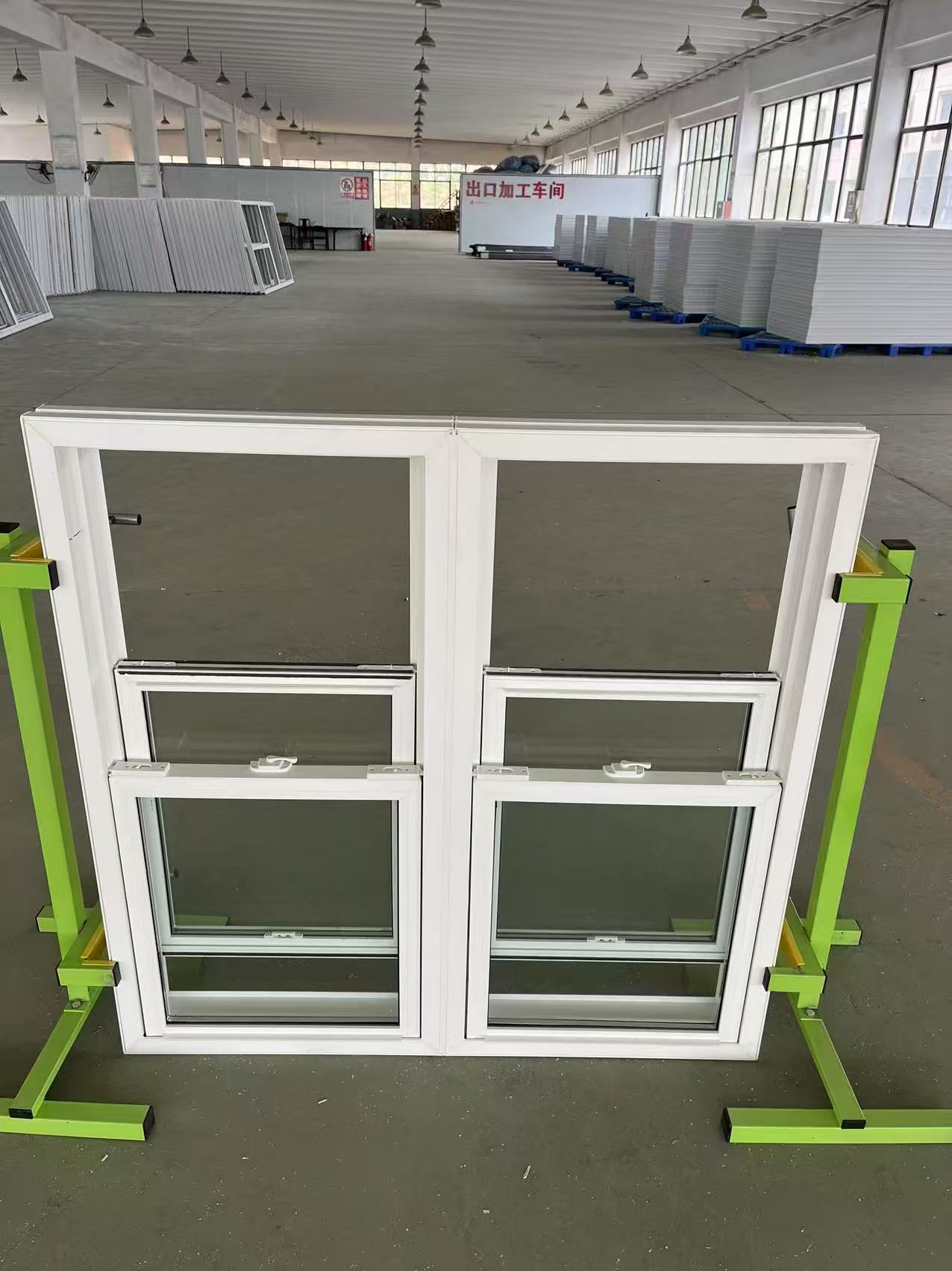 Custom Model American Design Soundproof Double Hung Window UPVC Ventilation Vinyl Hung Windows