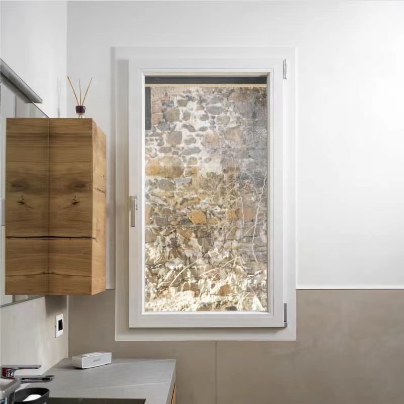 Factory Directly Supply Hurricane Impact Vinyl Casement windows American Style Soundproof Double Glazing Upvc Swing Window