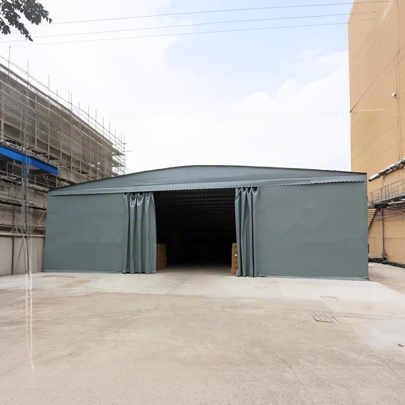Waterproof UV Resistant Mobile Push Pull Tent PVC Folding Telescopic Canopy Retractable Awning Movable Outdoor Exhibition