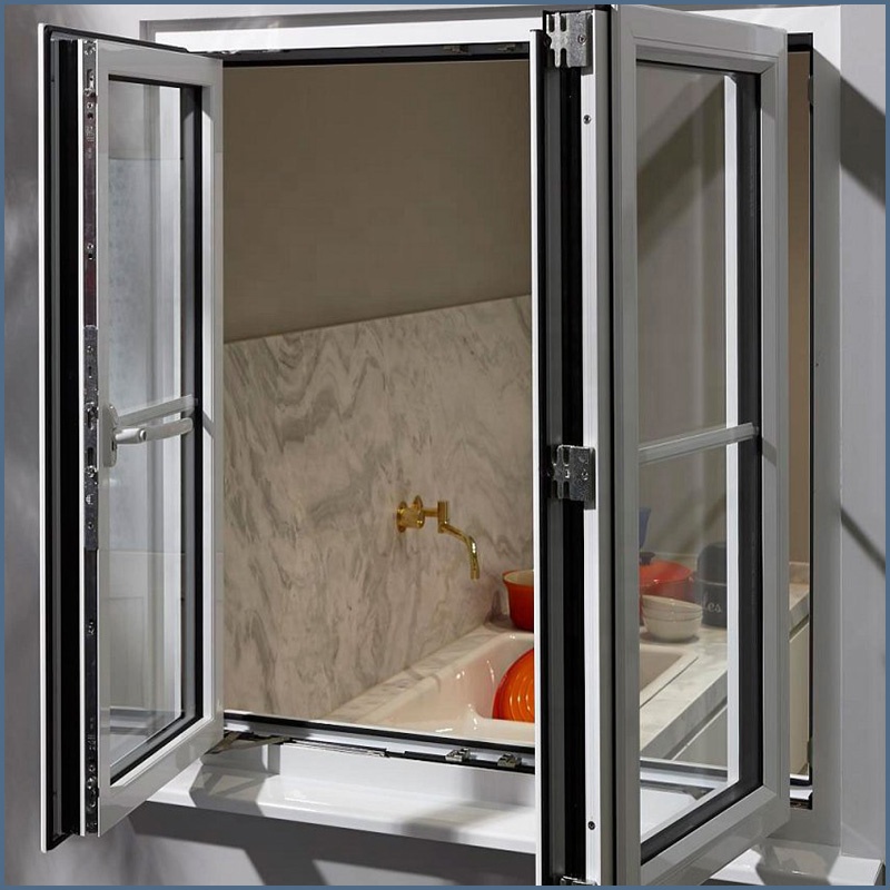 Professional Design Customizable Double Glazed Window Aluminium Casement Windows With Screen