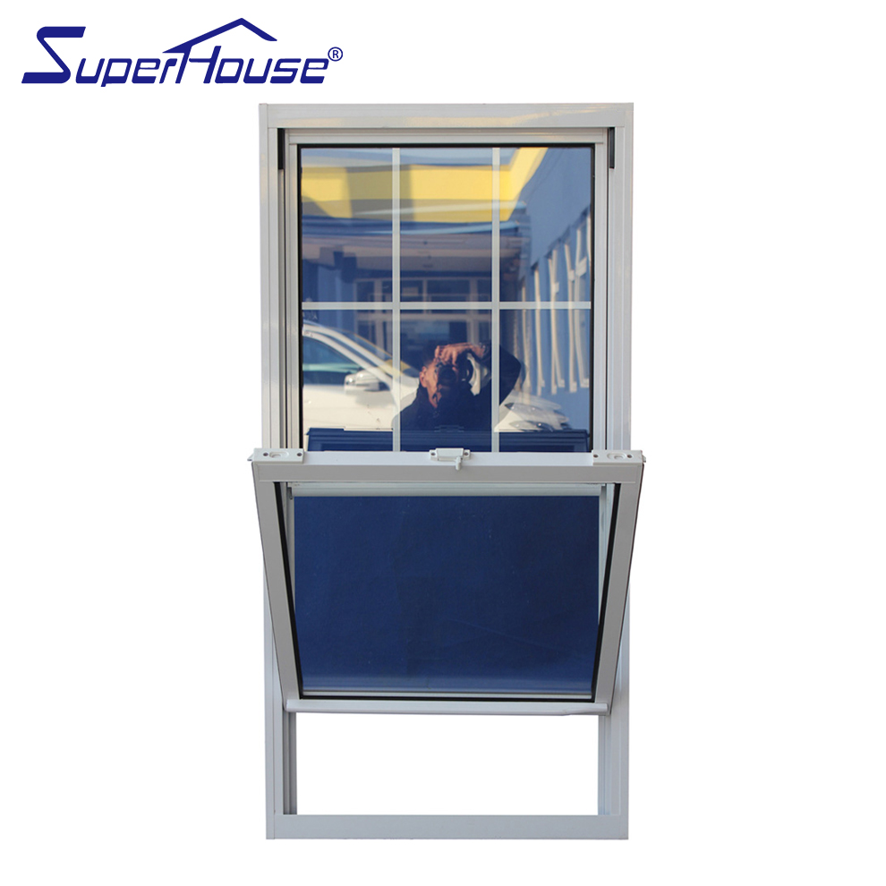 AAMA Standard Upvc Double Hung Window with Tilt 24/NFRC Certified Plastic Graphic Design Stainless Steel Fiberglass Sliding