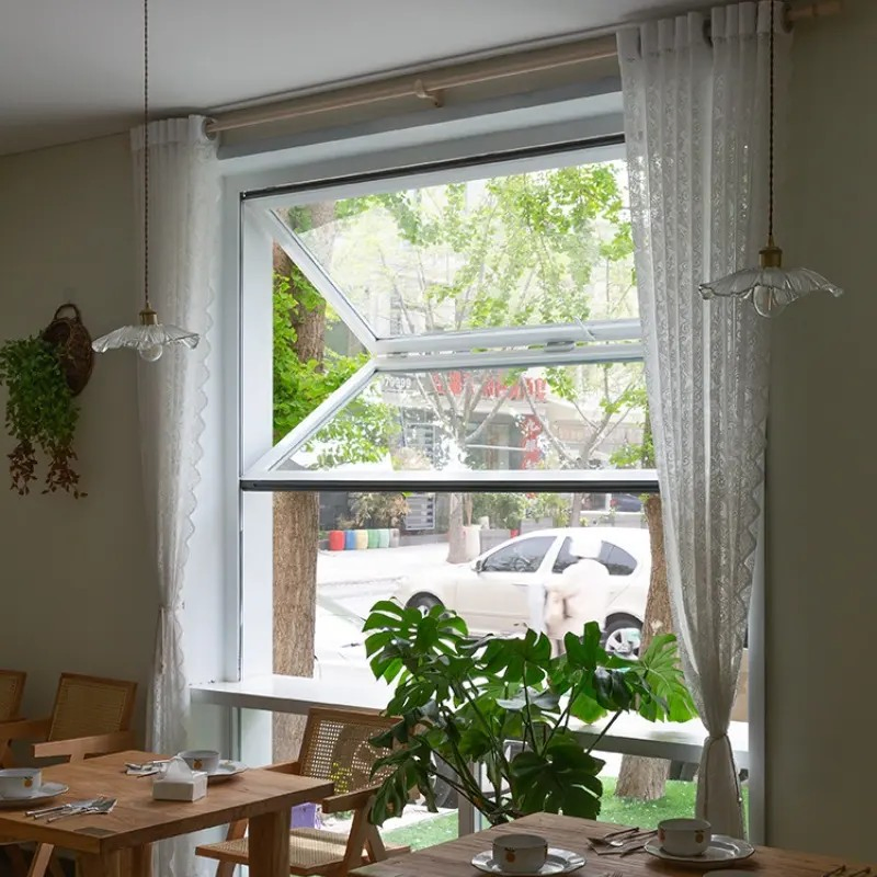 New Type Best Selling Soundproof PVC/UPVC Folding Window Door Vertical Bifold Fold up Windows