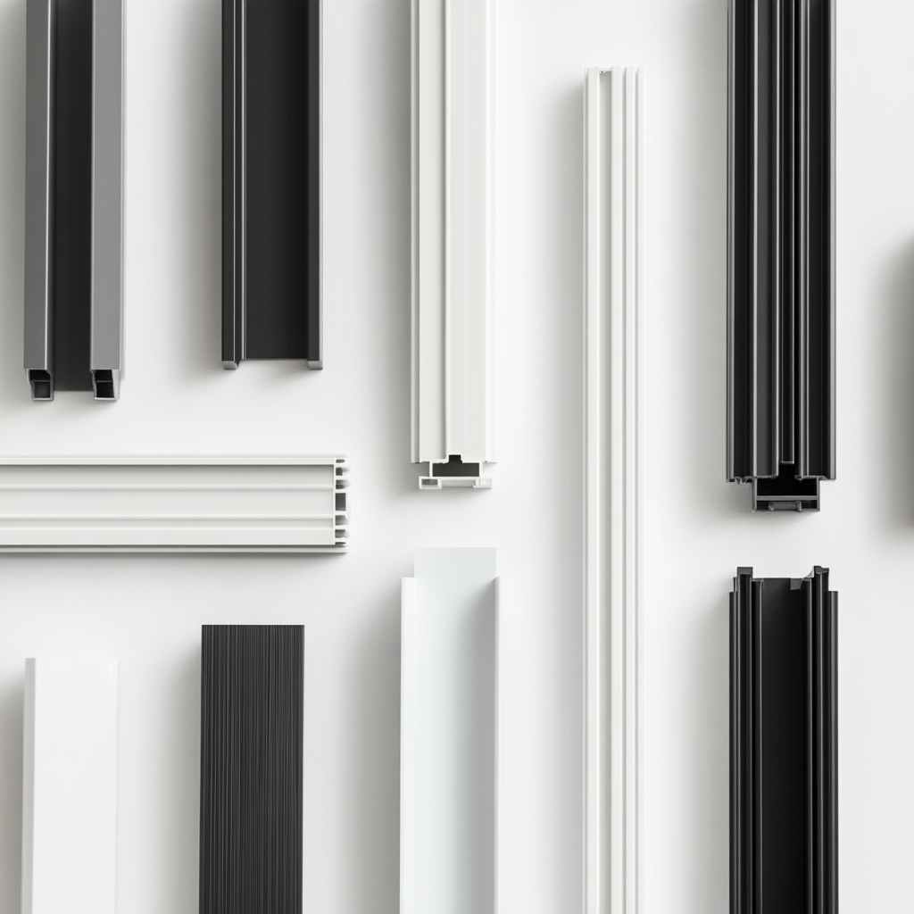 Customized Modern PVC Profiles UPVC Casement Windows and Doors Frames for Building and Hospital Use Eco-Friendly &amp; Durable