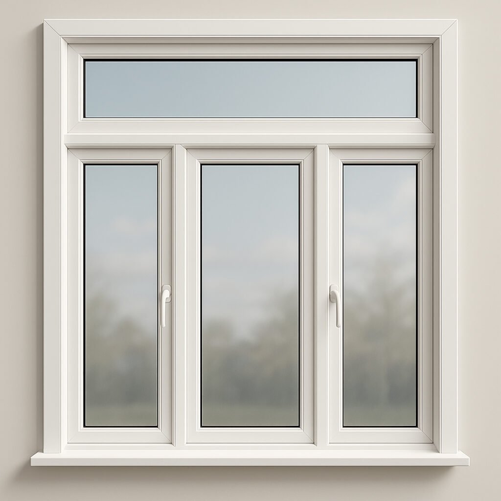 Customized UPVC Windows Double Glazing PVC Casement Horizontal Sliding Window